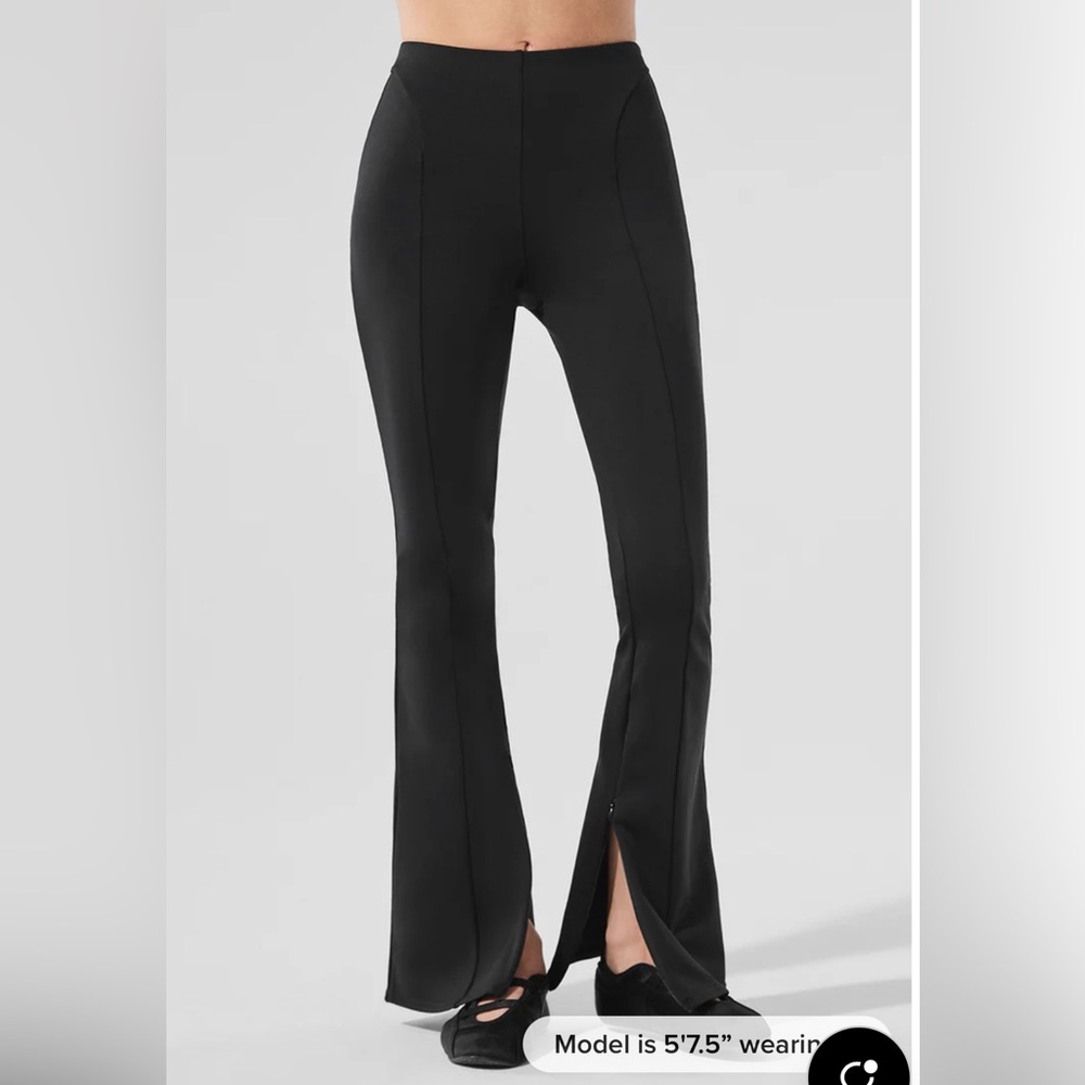 ALO High-Waist Zip It Flare Legging, size M, black.